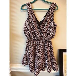 Anthro LUSH Floral Romper size M EUC
